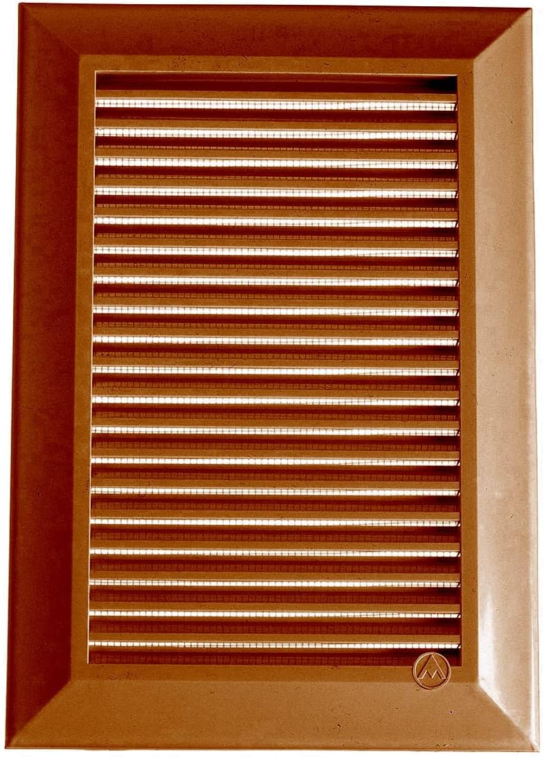 Louvre Vent Duo Smart 90/240 Brown 90mm x 240mm With Fly Mesh