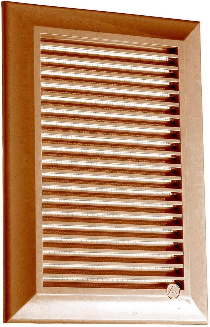 Louvre Vent Duo Smart 90/240 Brown 90mm x 240mm With Fly Mesh