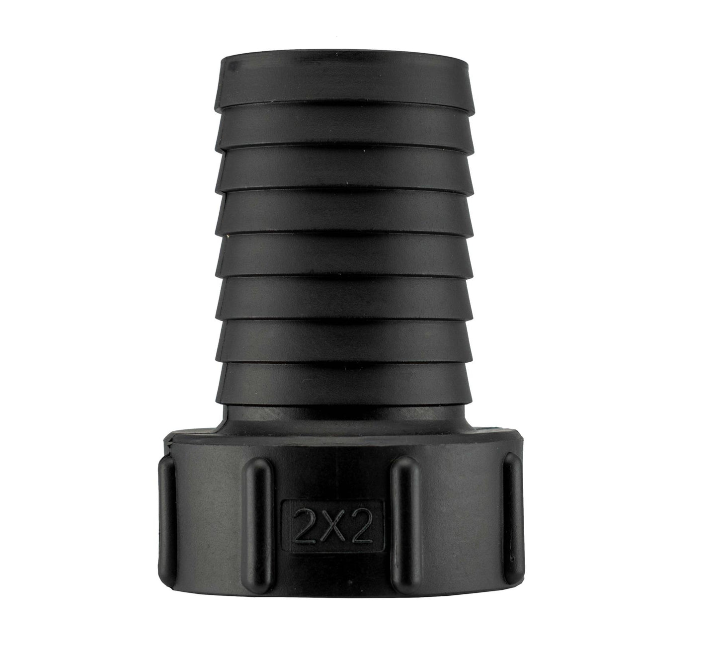 IBC 2" S60X6 Thread Valve with S60X6 to 2" Hose Tail