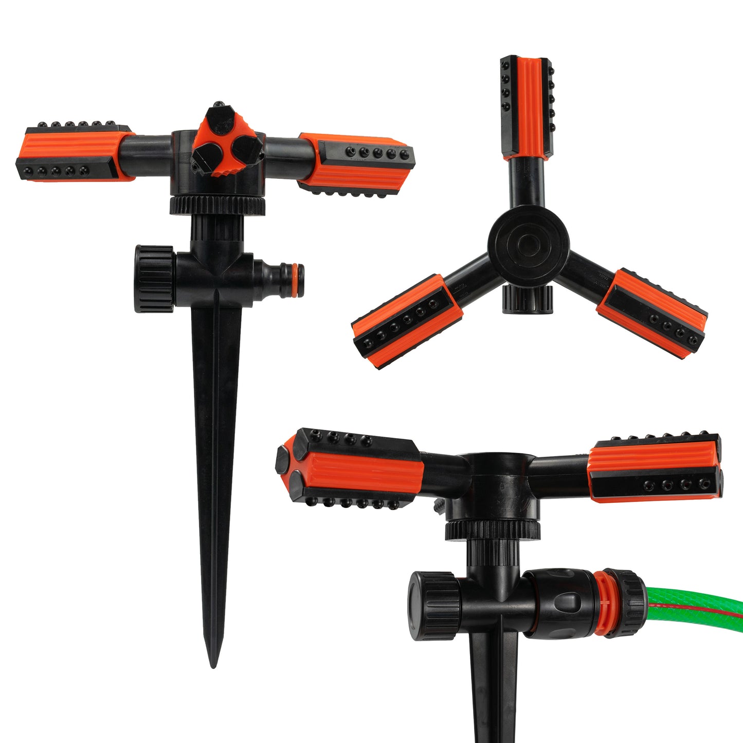 3 Arm Rotary Lawn Sprinkler on Spike - Eco Line