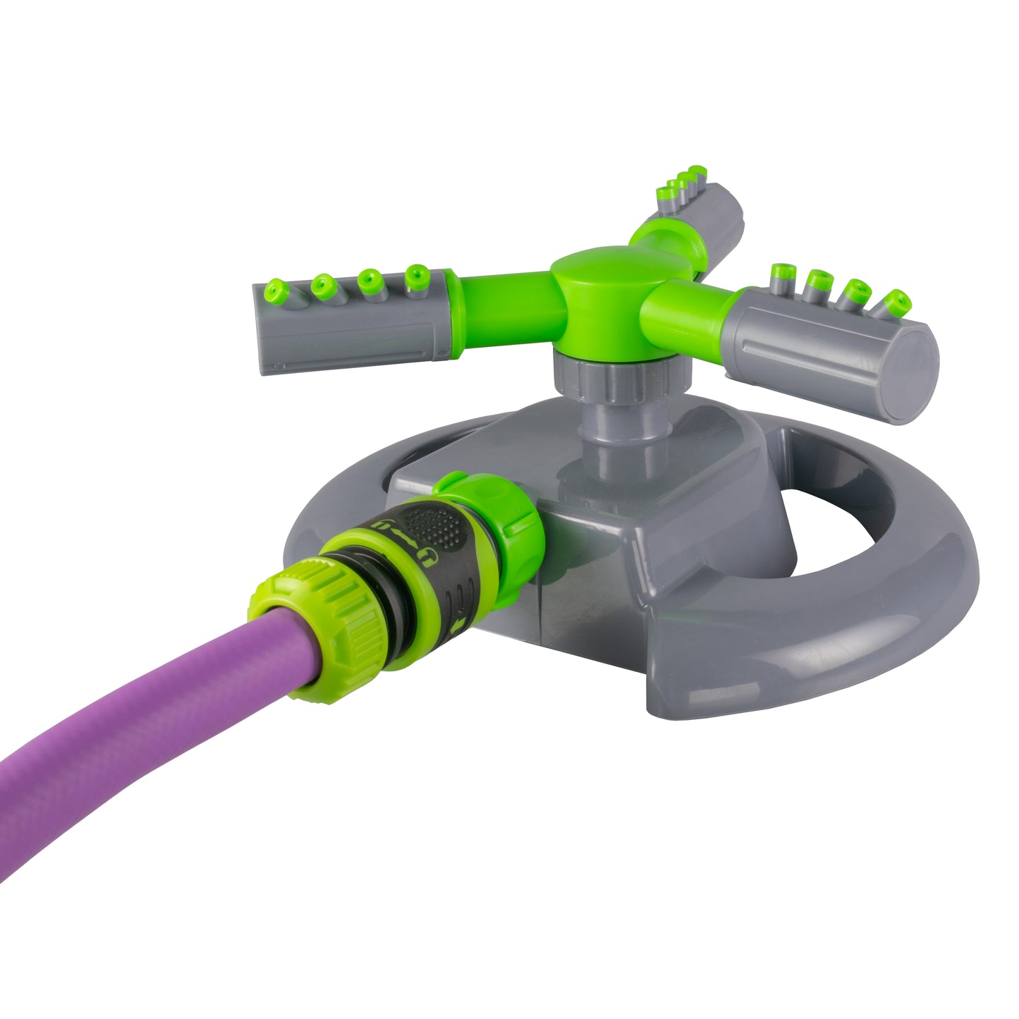 Cost Wise 3-Arm Adjustable Rotating Lawn Sprinkler Green Grey