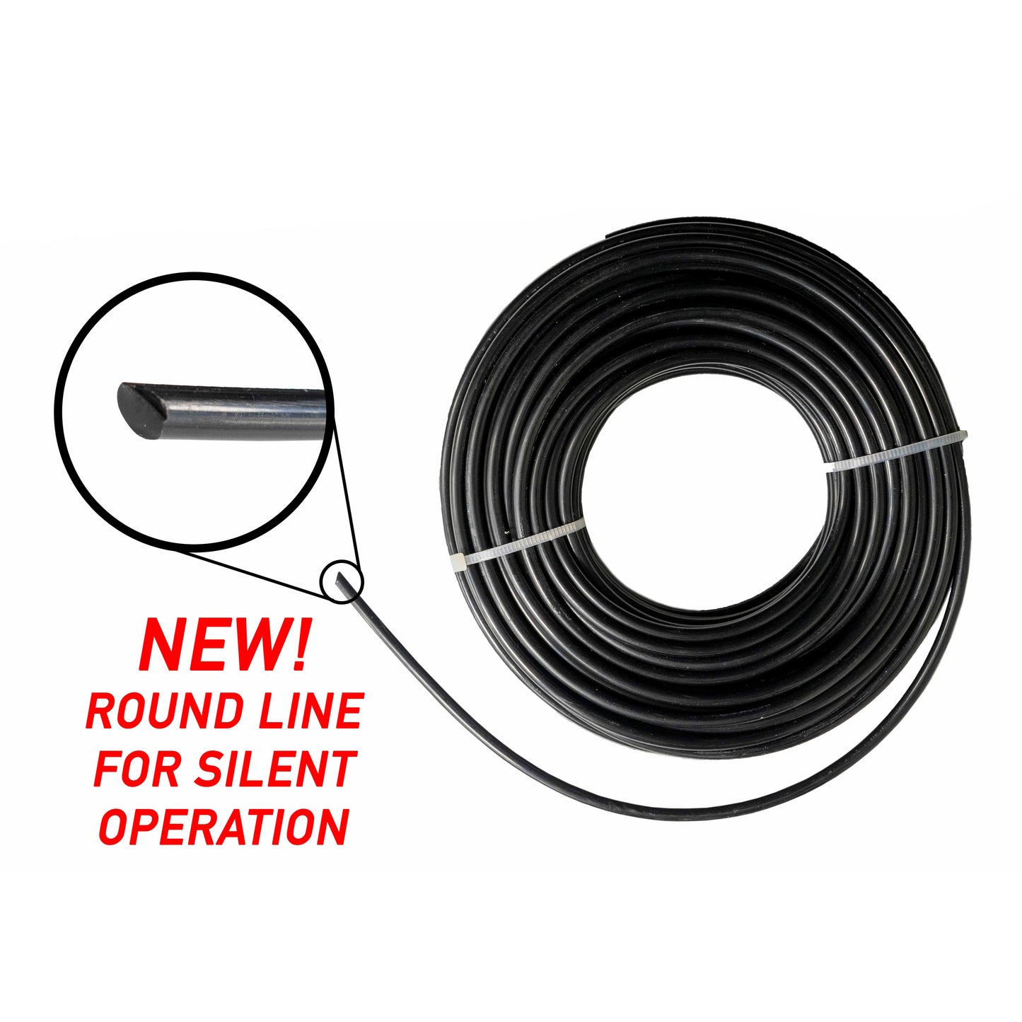 Strimmer Line Black Round 2.4mm x 15m