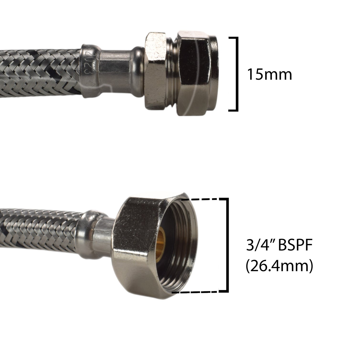 Brass Barbed Bib Tap FULL Connection Kit