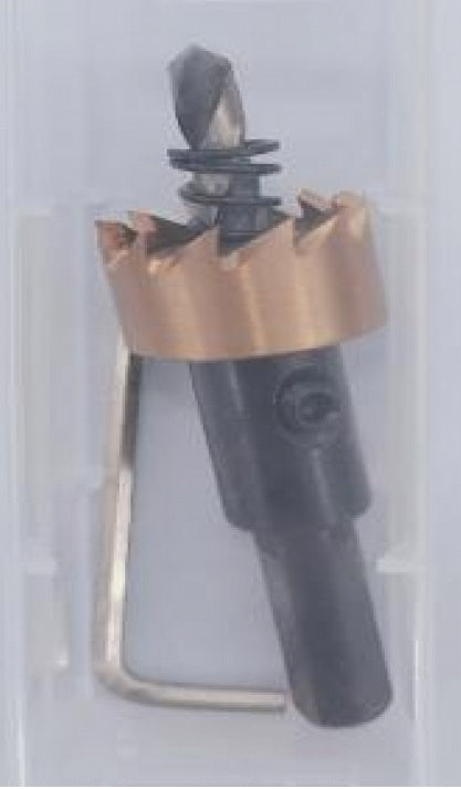 Tank Connector with Washer & Nut 1/2" BSPM - 1/2" Barb and Drill Bit