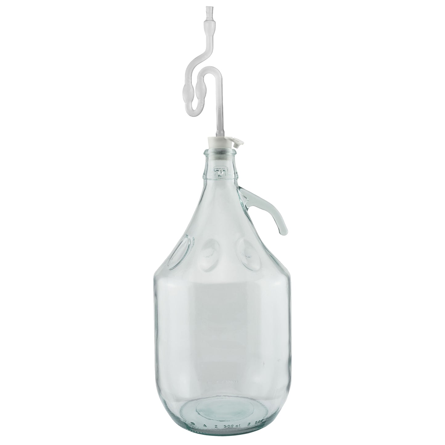 Glass Demijohn 5L 6 Pack Plain With Airlock, Bung & Tube