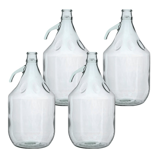 Glass Demijohn 5L 4 Pack Plain