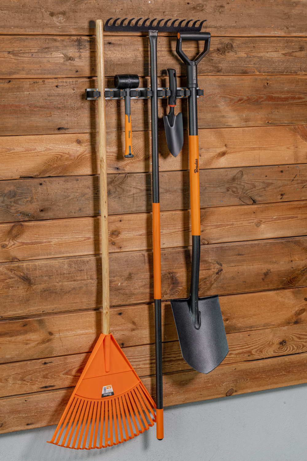 Wall Mount Tool Holder Rail – Gripper Design (3 Handles)