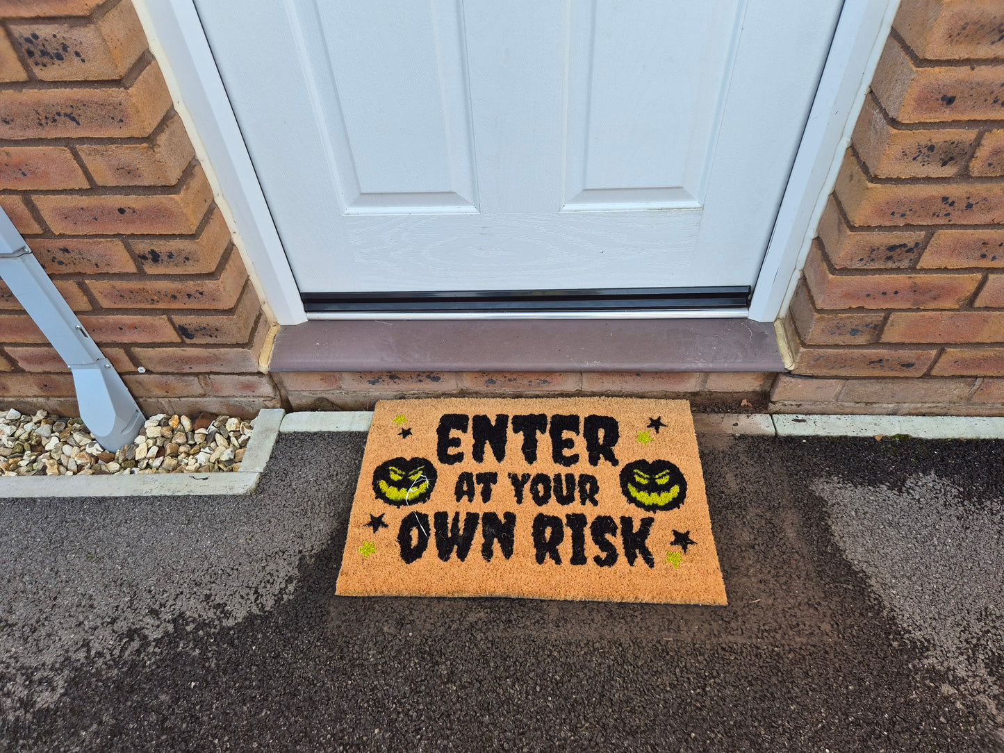 Doormat 60cm x 40cm - 'Enter At Your Own Risk'