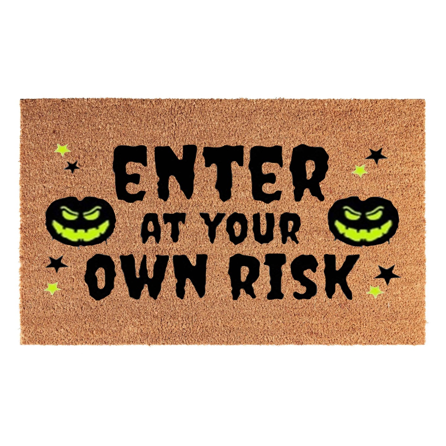 Doormat 60cm x 40cm - 'Enter At Your Own Risk'
