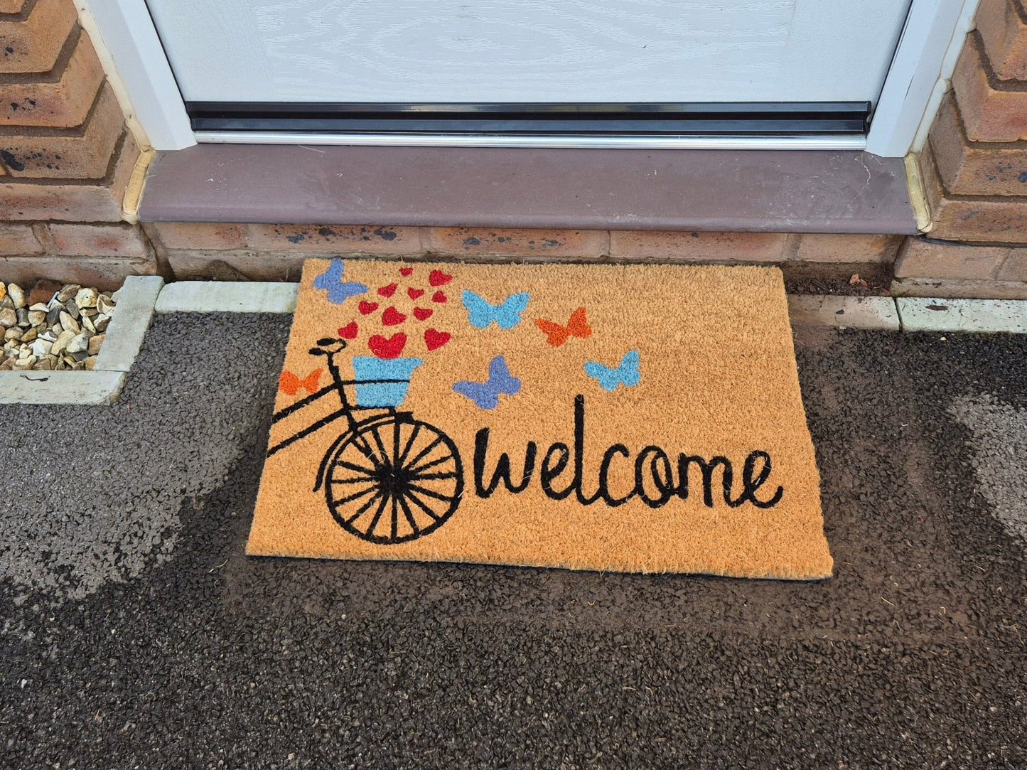 Doormat 60cm x 40cm - 'Welcome' (Bike)