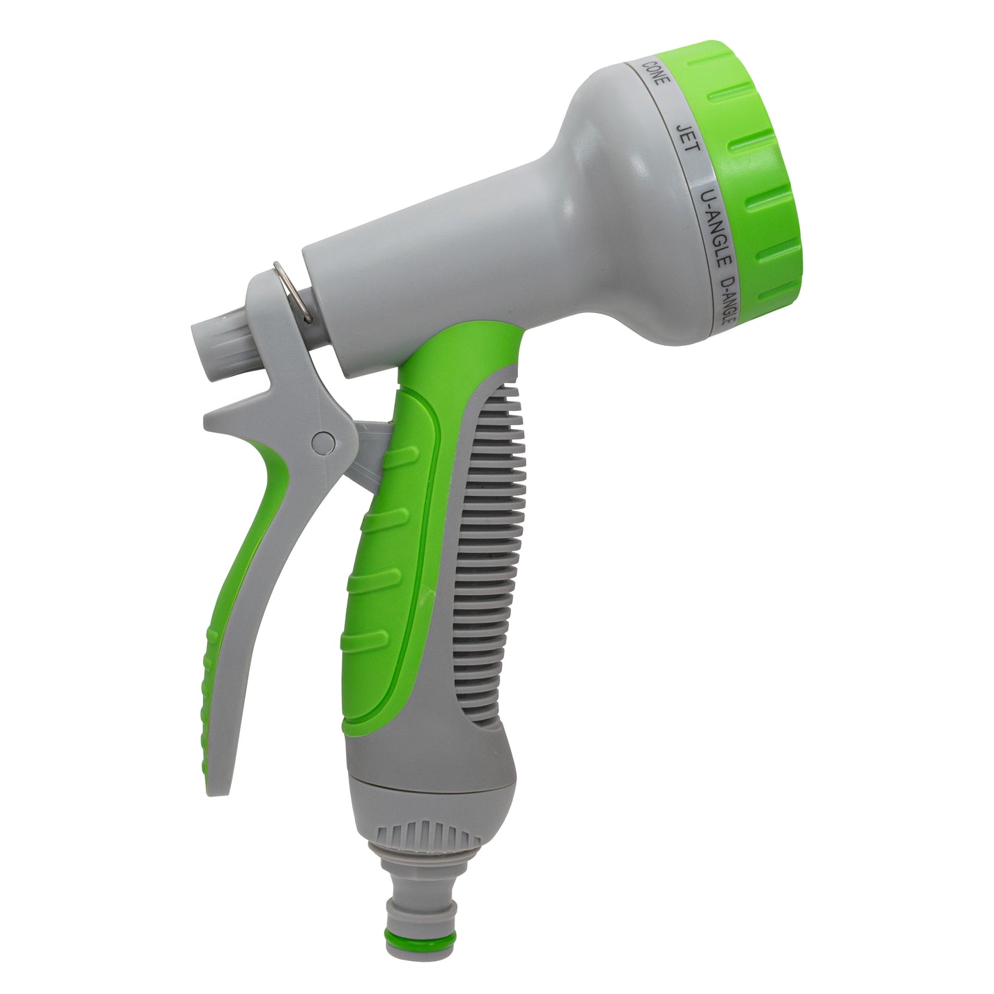 Hose Gun Water Sprayer Multi Pattern Adjustable, Green/Gray