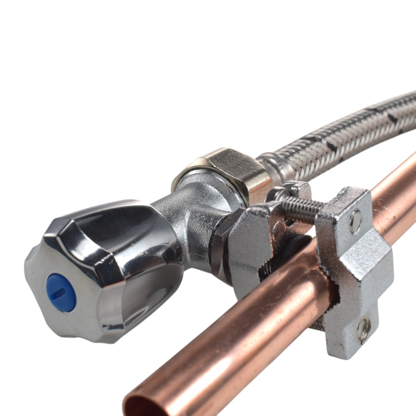 Brass Barbed Bib Tap FULL Connection Kit