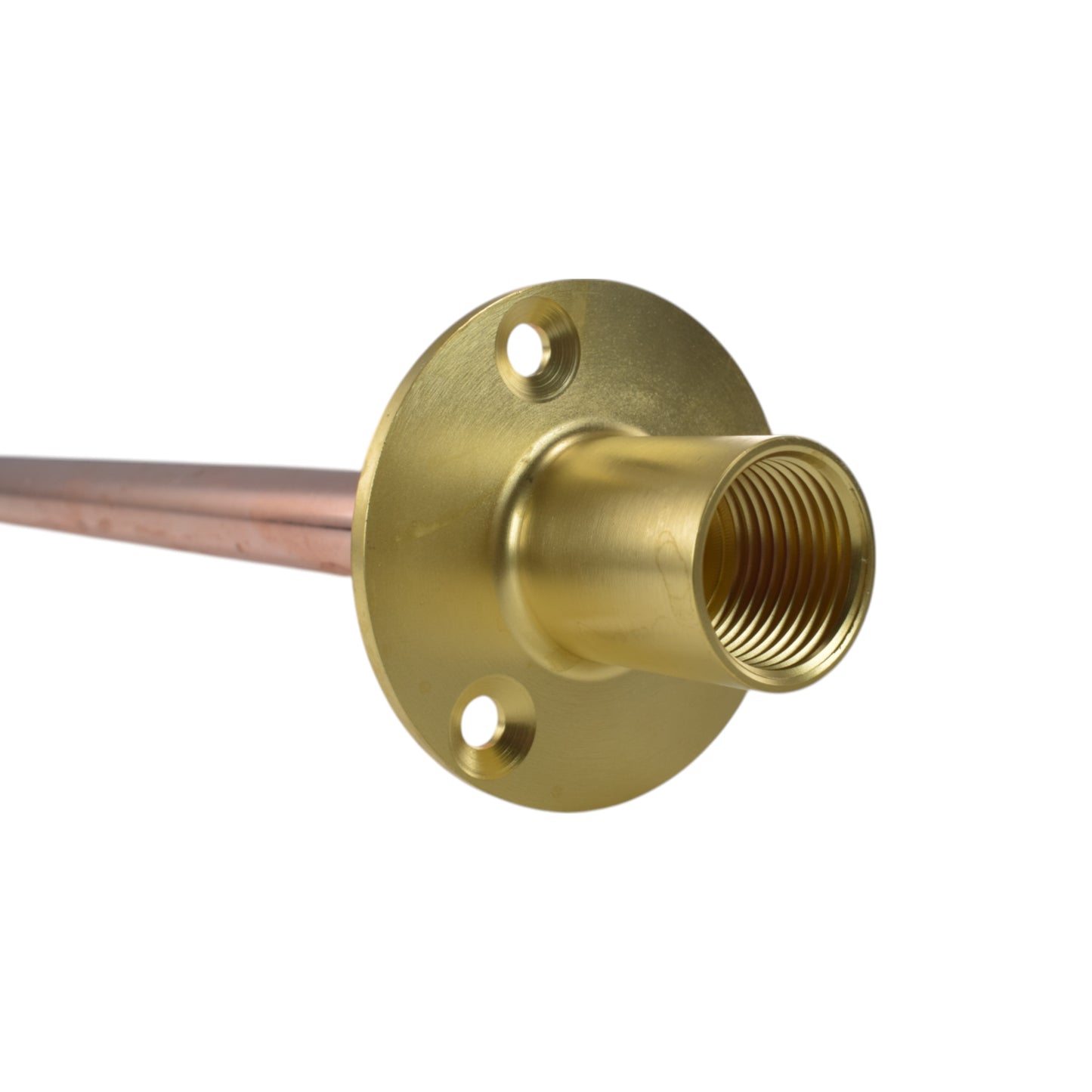 Brass Wall Plate ½” BSPF with 15mm copper pipe (350mm)