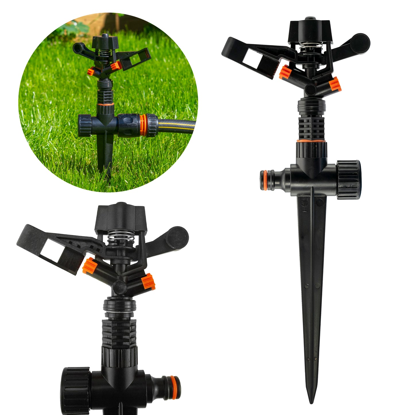 Pulsating Lawn Sprinkler on Spike - Eco Line