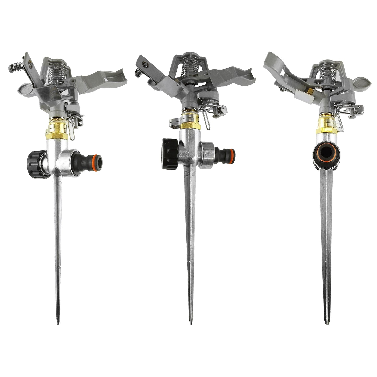 Pulsating Lawn Sprinkler - Metal with Metal Spike