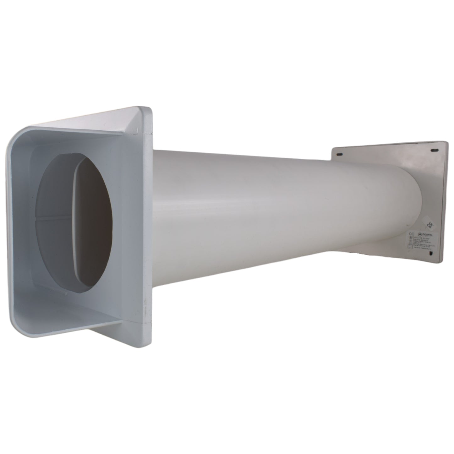 Through Wall Ventilation Kit – STYL Fan with Timer/Humidistat and White External Vent