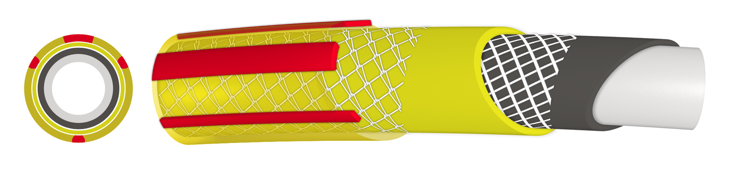 Premium Gold Garden Hose 6-Layer 3/4" Pipe