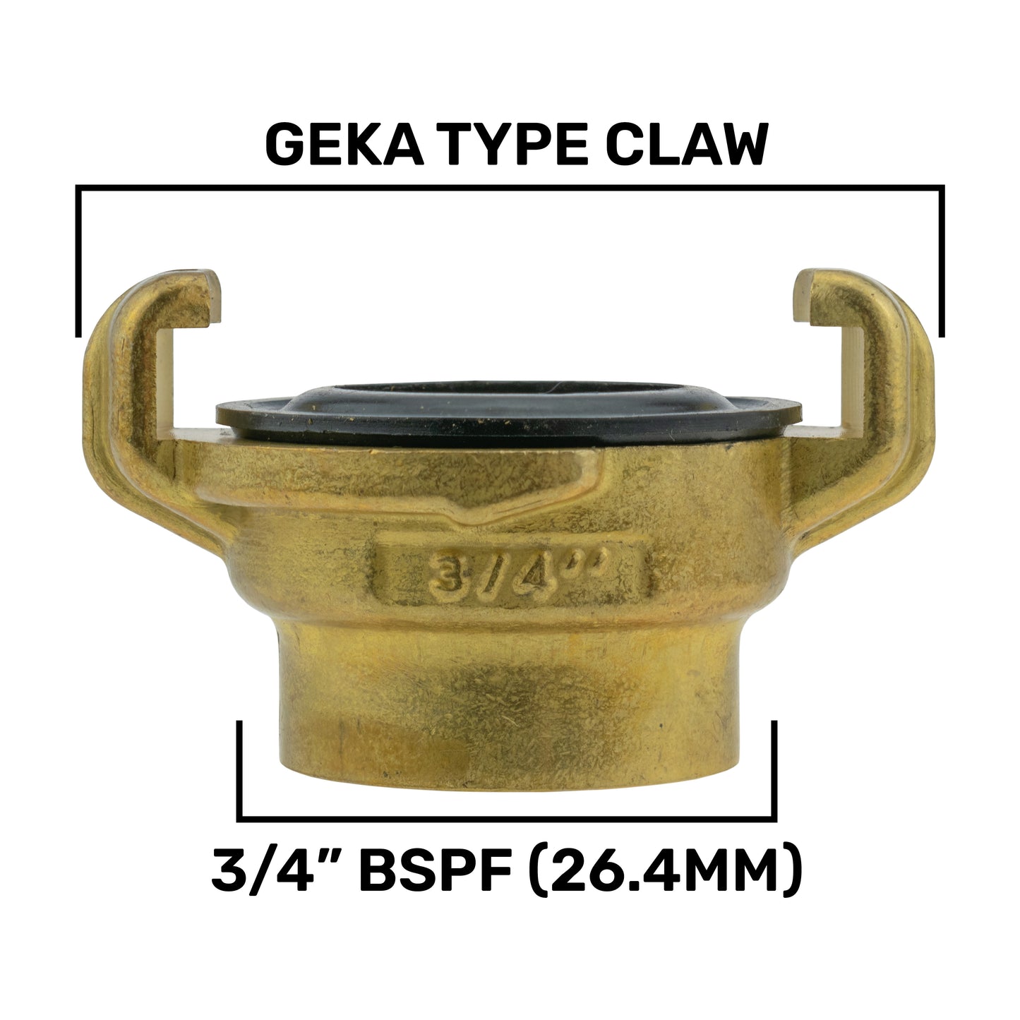 Water Butt ¾” BSPM with Geka Type Claw Fitting