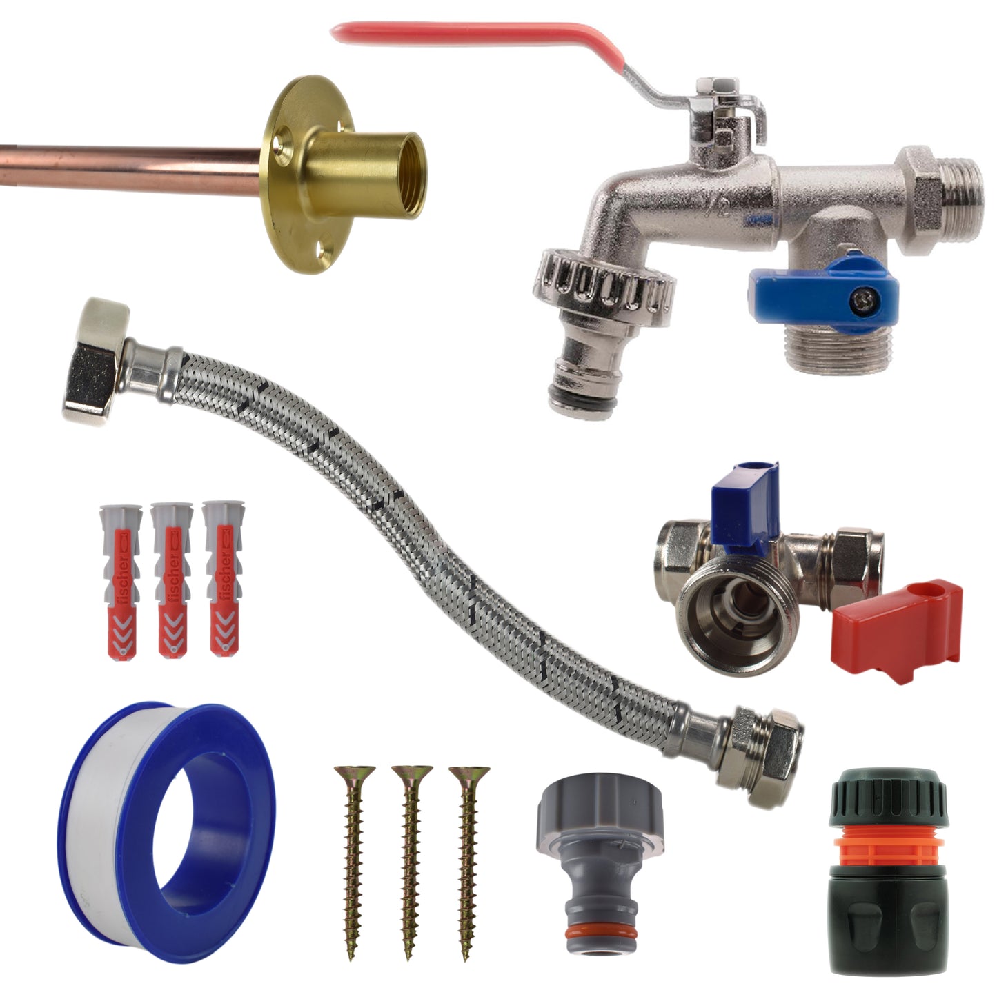 Double Lever Tap STANDARD Connection Kit