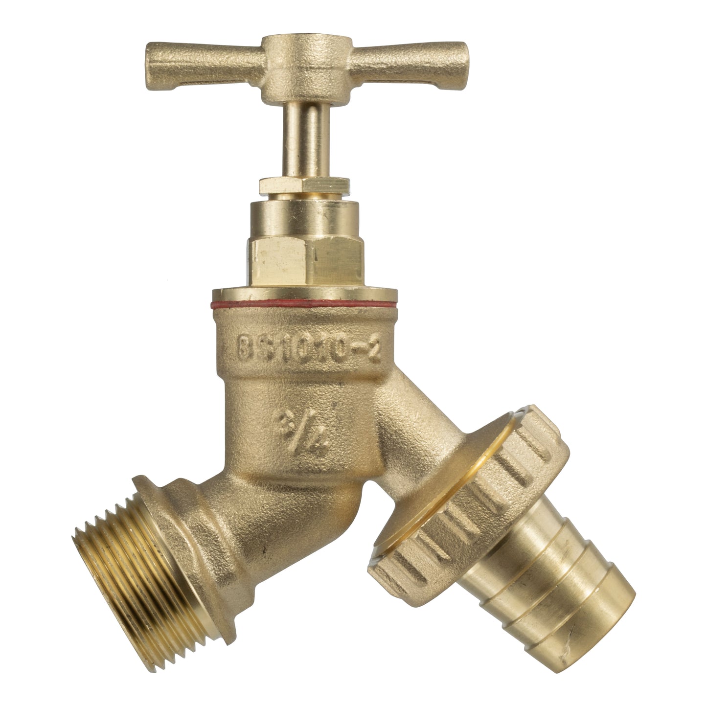 Garden Bib Tap Brass 3/4" BSPM Inlet 3/4" Barb