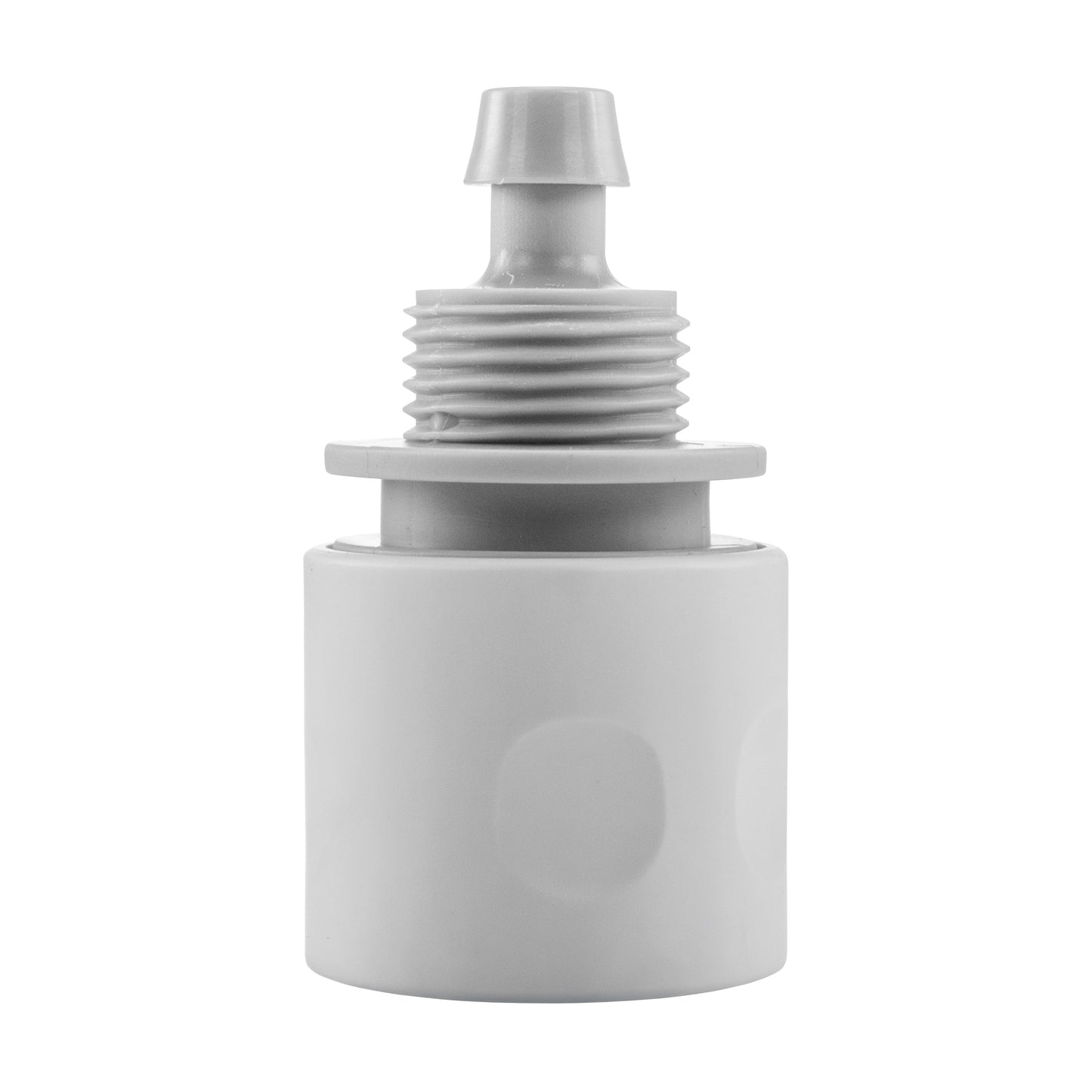 10mm Female Hose Connector, White/Grey