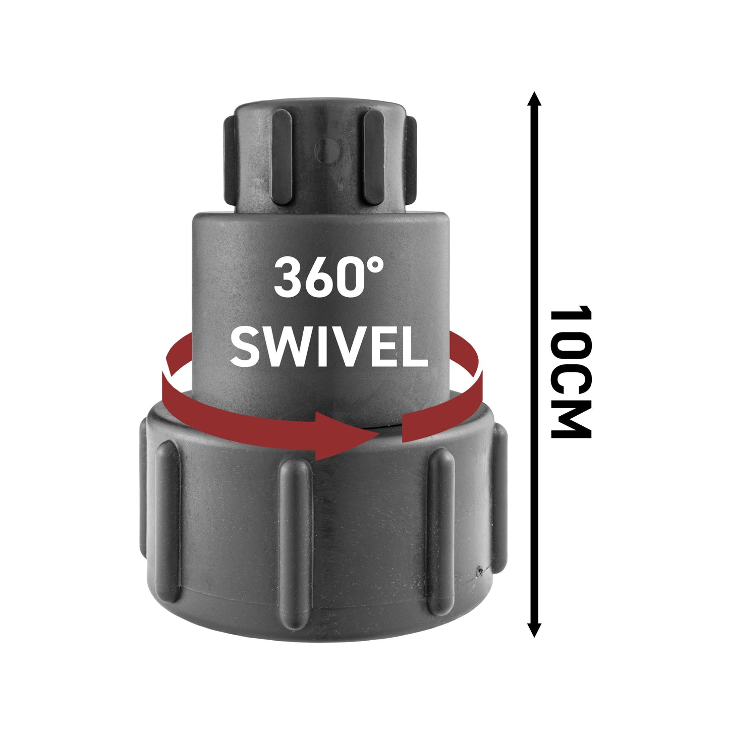 IBC 2” S60X6 – ½” BSP Extender Adaptor with Lever Tap with Hose Barb and Side Lock
