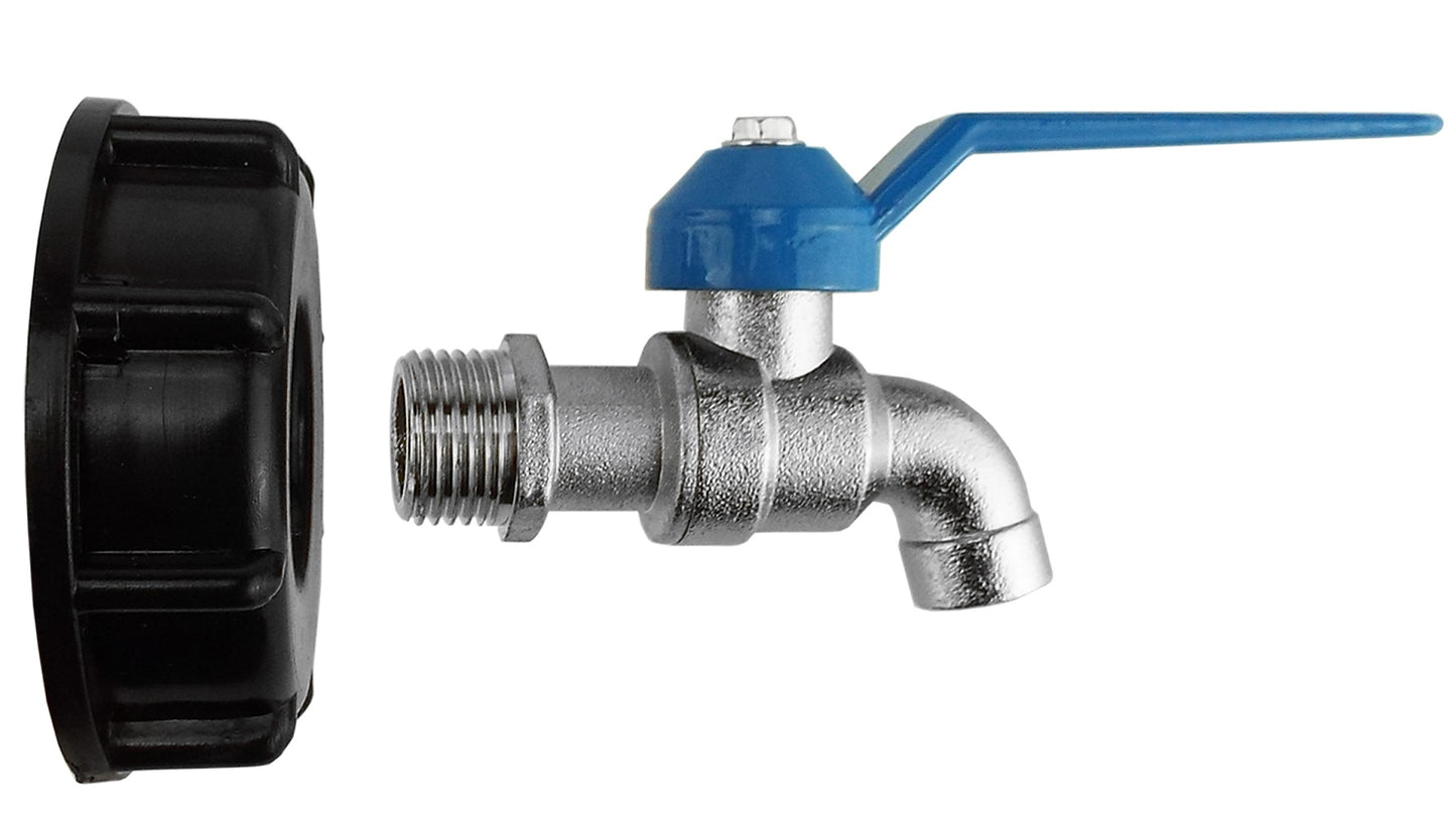 IBC 2” S60X6 Cap with Basic Garden Tap ½” BSP