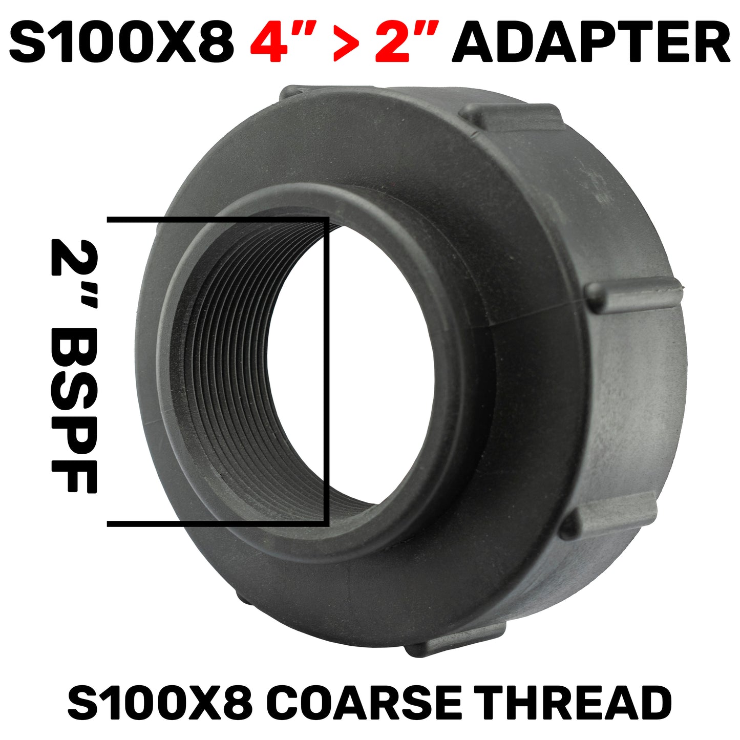 IBC S100X8 Adapter to 2"BSPF