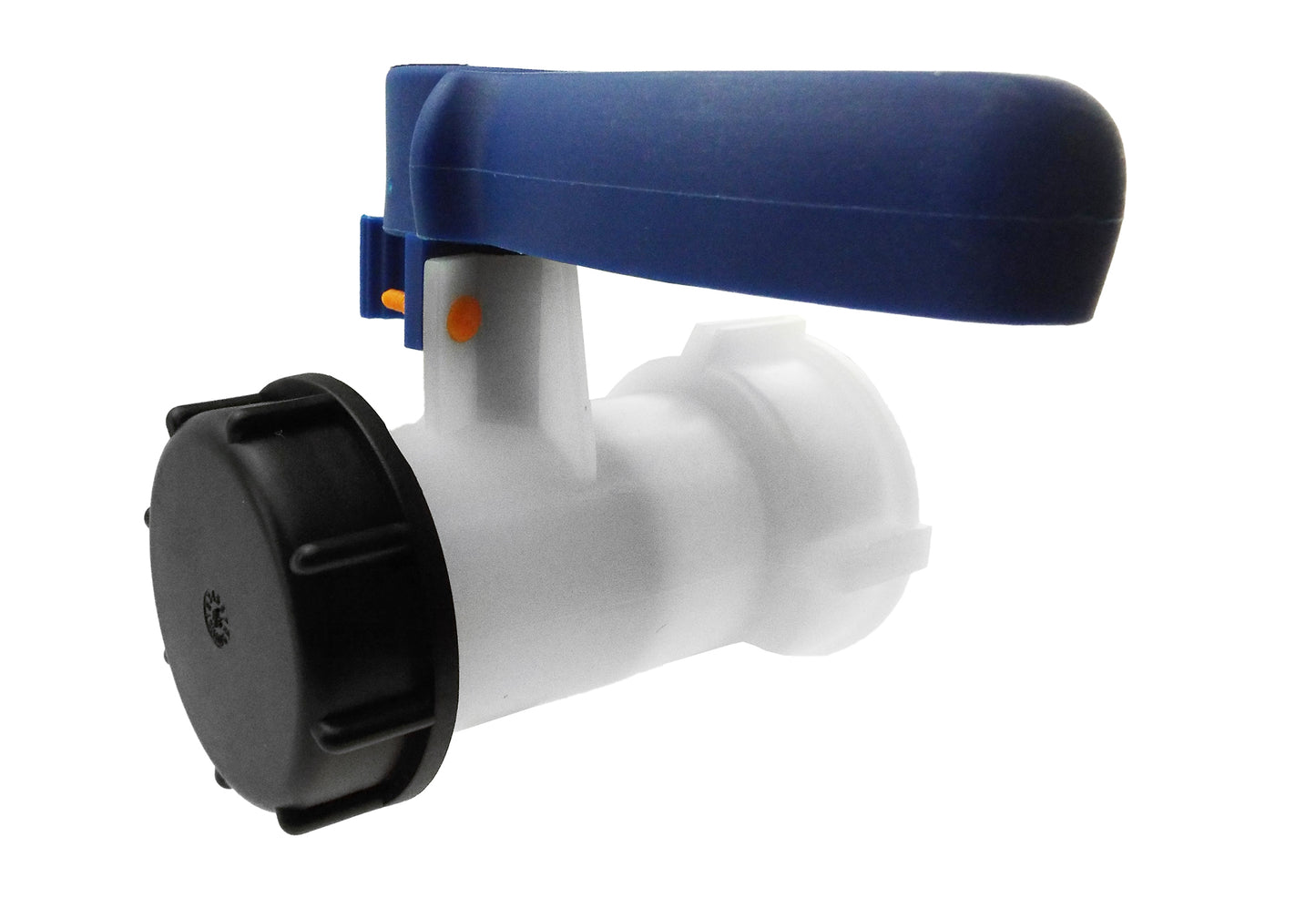 IBC 2” S60X6 Valve with IBC S60X6 - 1” Camlock Fitting and 1” Type C Camlock