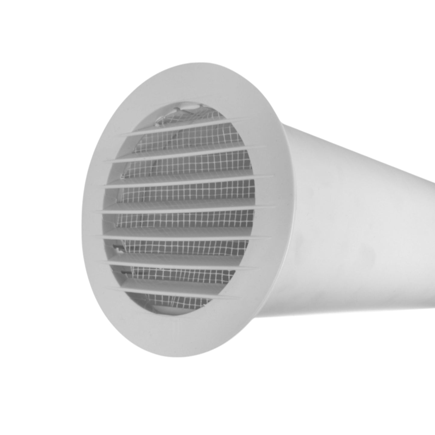 Through Wall Ventilation Kit Round Louvre Vent VC-KRO0184 with Brown External Vent