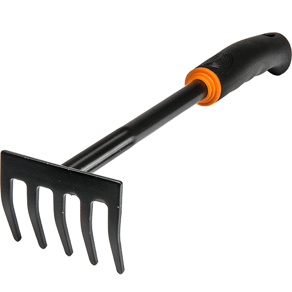 5-Teeth Rake and Narrow Spade Garden Tool Set