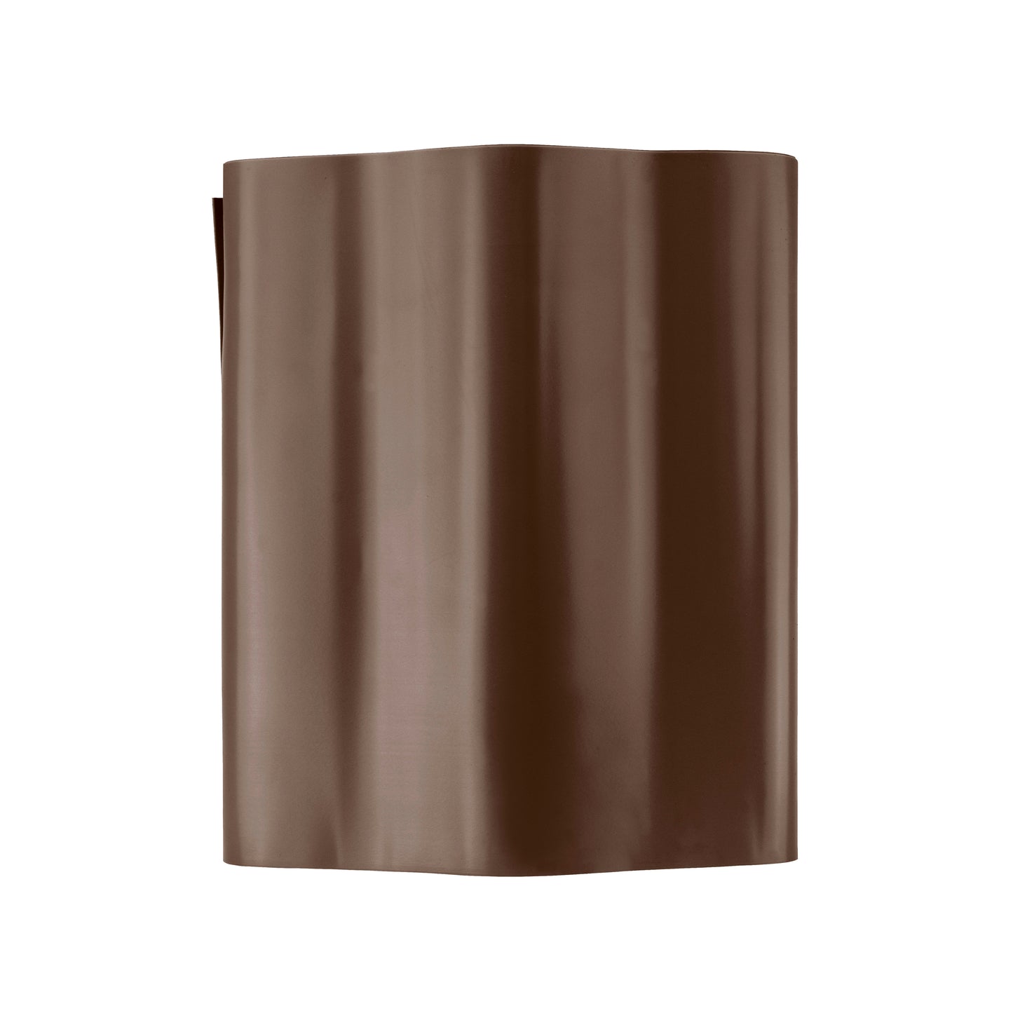 Wavy Plastic Garden Lawn Edging, H=15CM, L=9M, Brown
