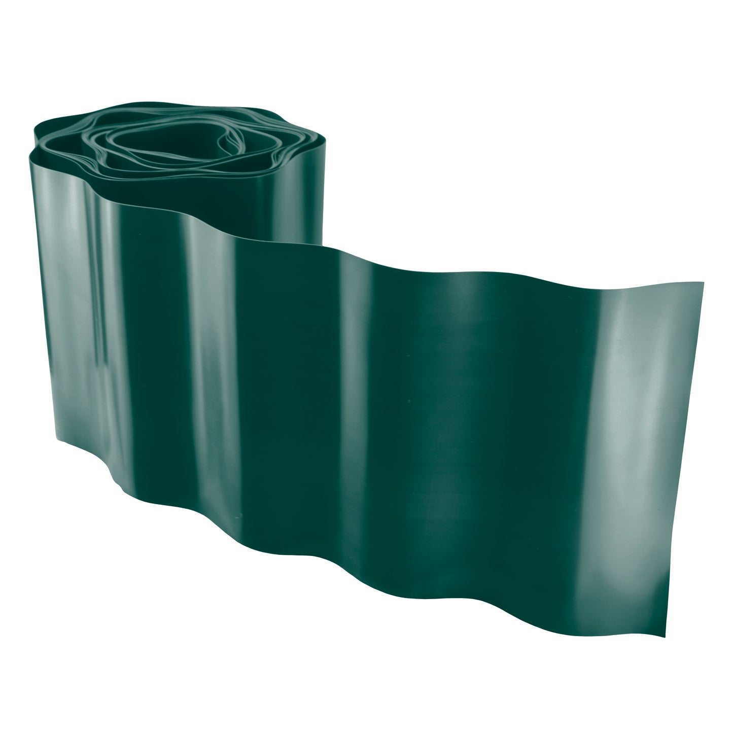 Wavy Plastic Garden Lawn Edging, H=25CM, L=9M, Green