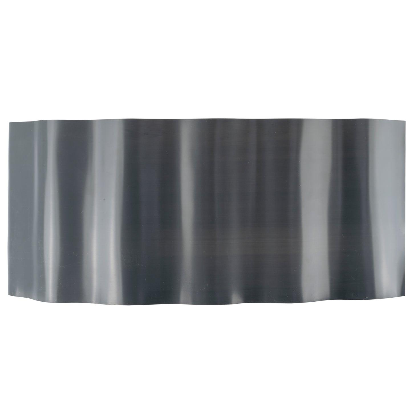 Wavy Plastic Garden Lawn Edging, H=15CM, L=9M, Gray