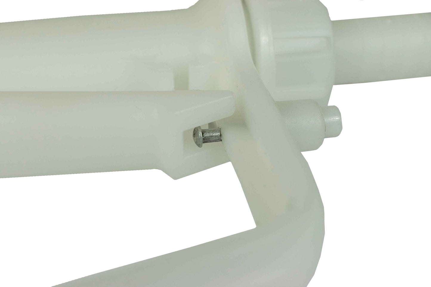 Fuel Gun White 1" Barb Inlet - 25mm Outlet