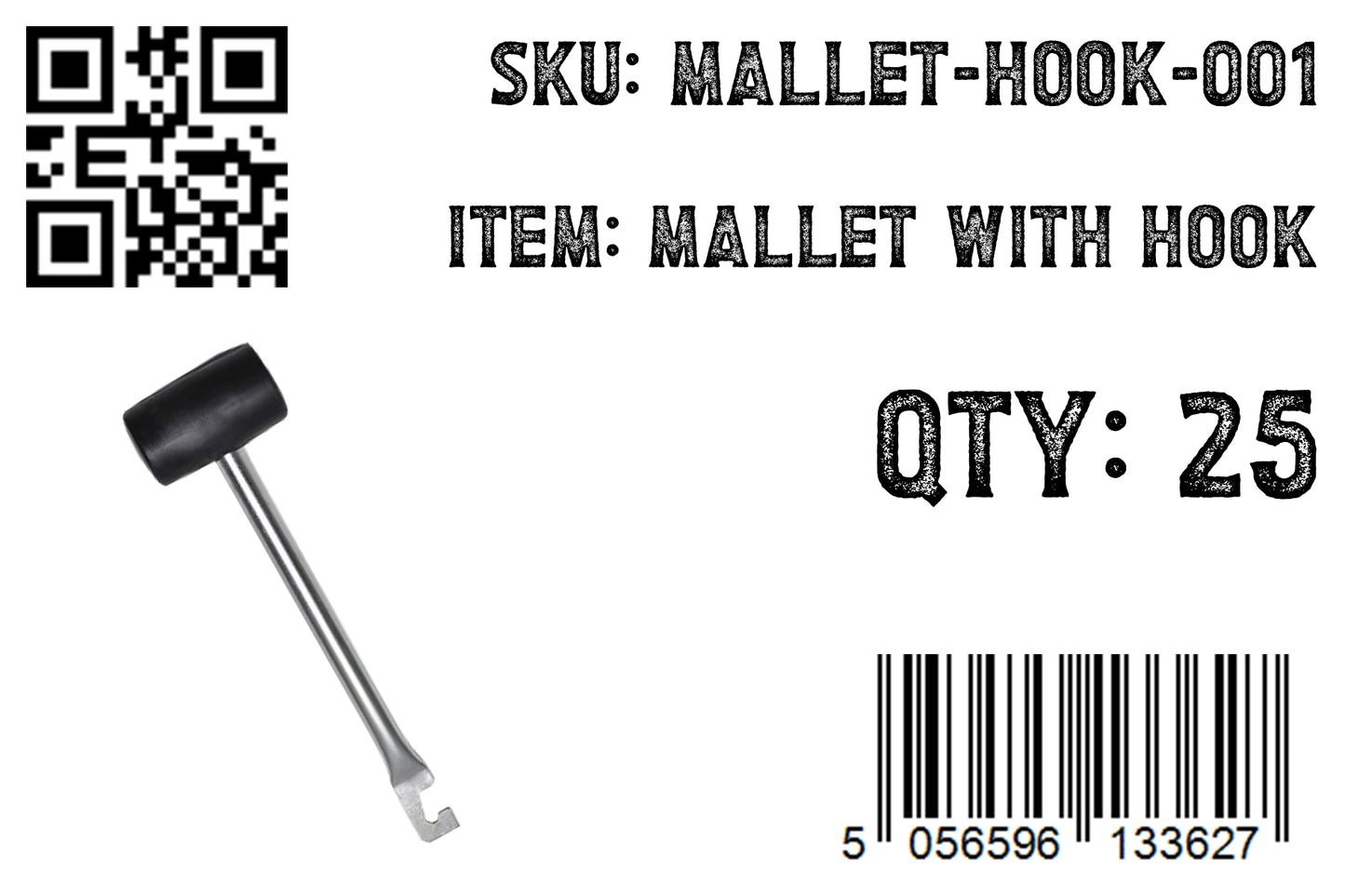 Rubber Mallet with Hook