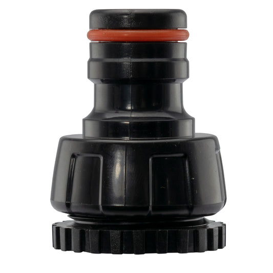 Female Tap Connector 1"-3/4" BSPF Max Flo Black/Orange