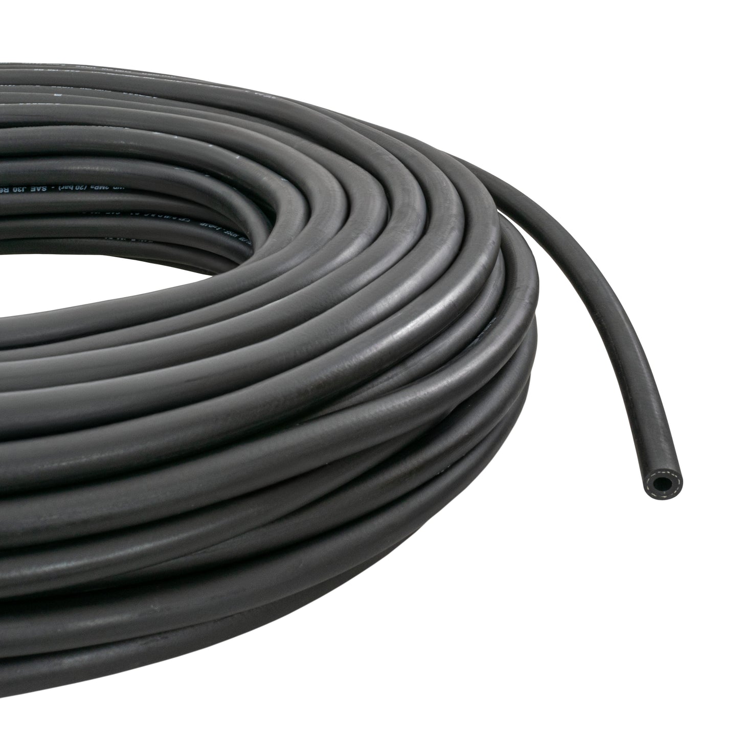 Rubber 7mm Braided Fuel, Oil Hose SAE J30 R6