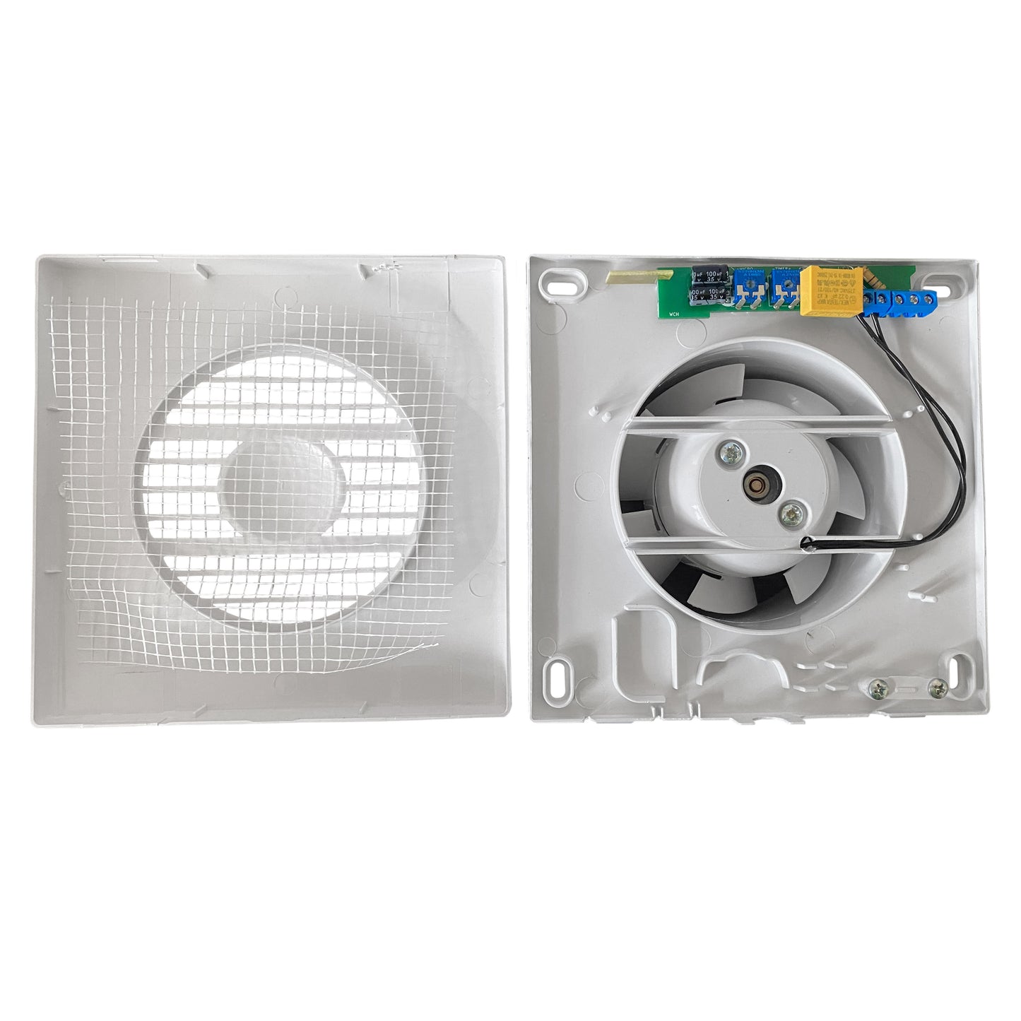 Through Wall Ventilation Kit RICO Timer and Humidistat Fan with Brown External Vent