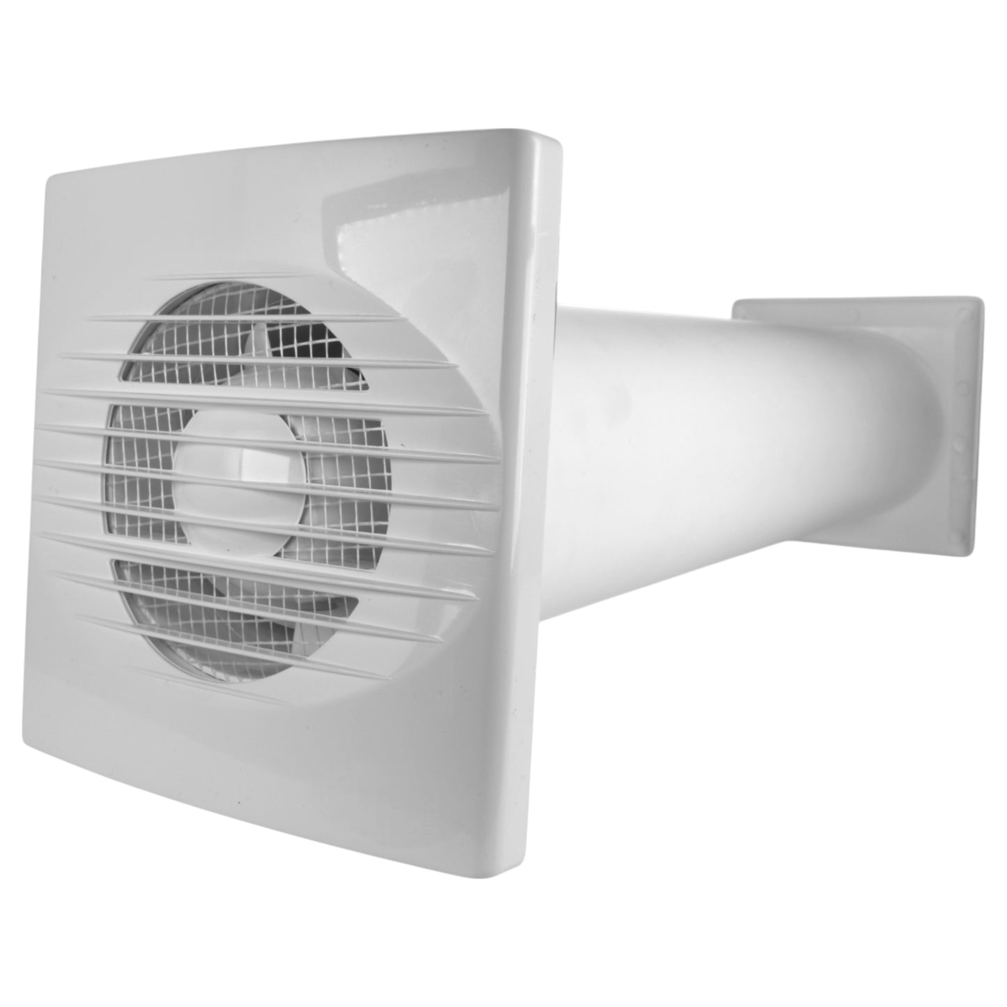 Through Wall Ventilation Kit RICO Timer and Humidistat Fan with Brown External Vent