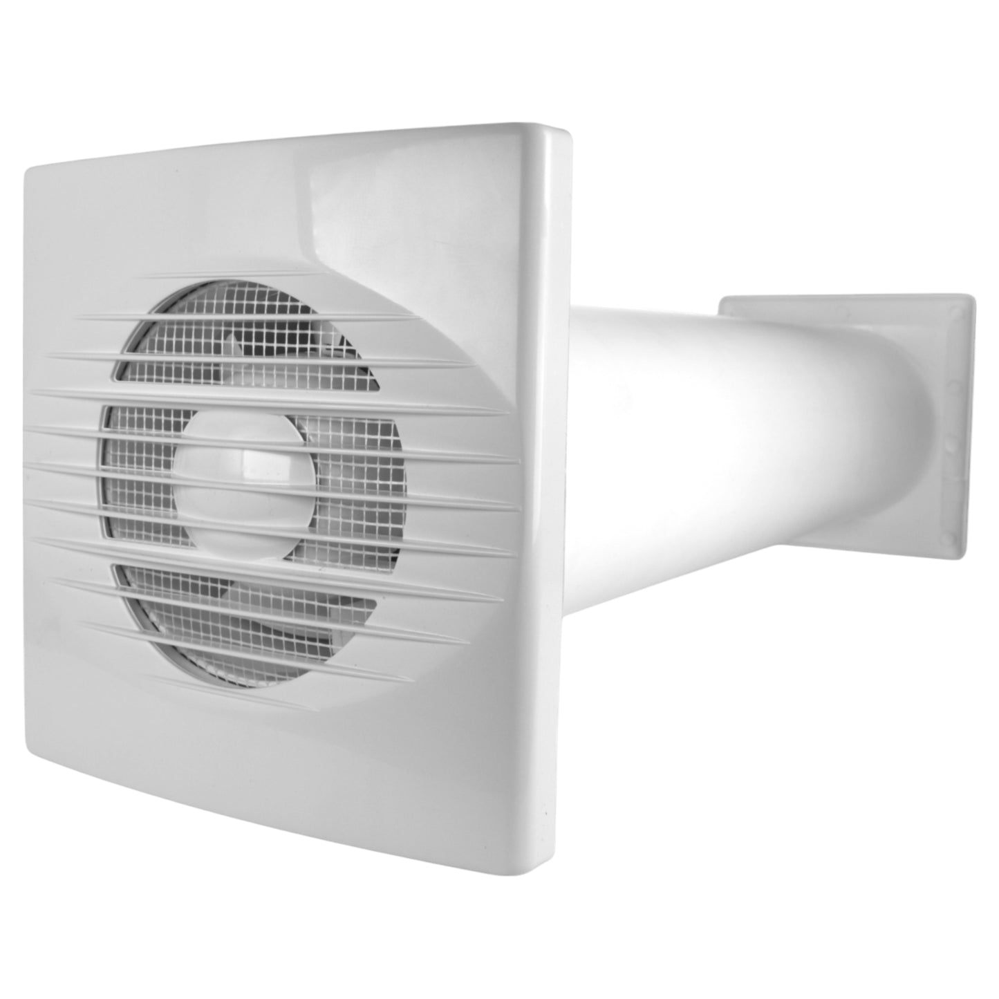 Through Wall Ventilation Kit RICO Timer and Humidistat Fan with Brown External Vent