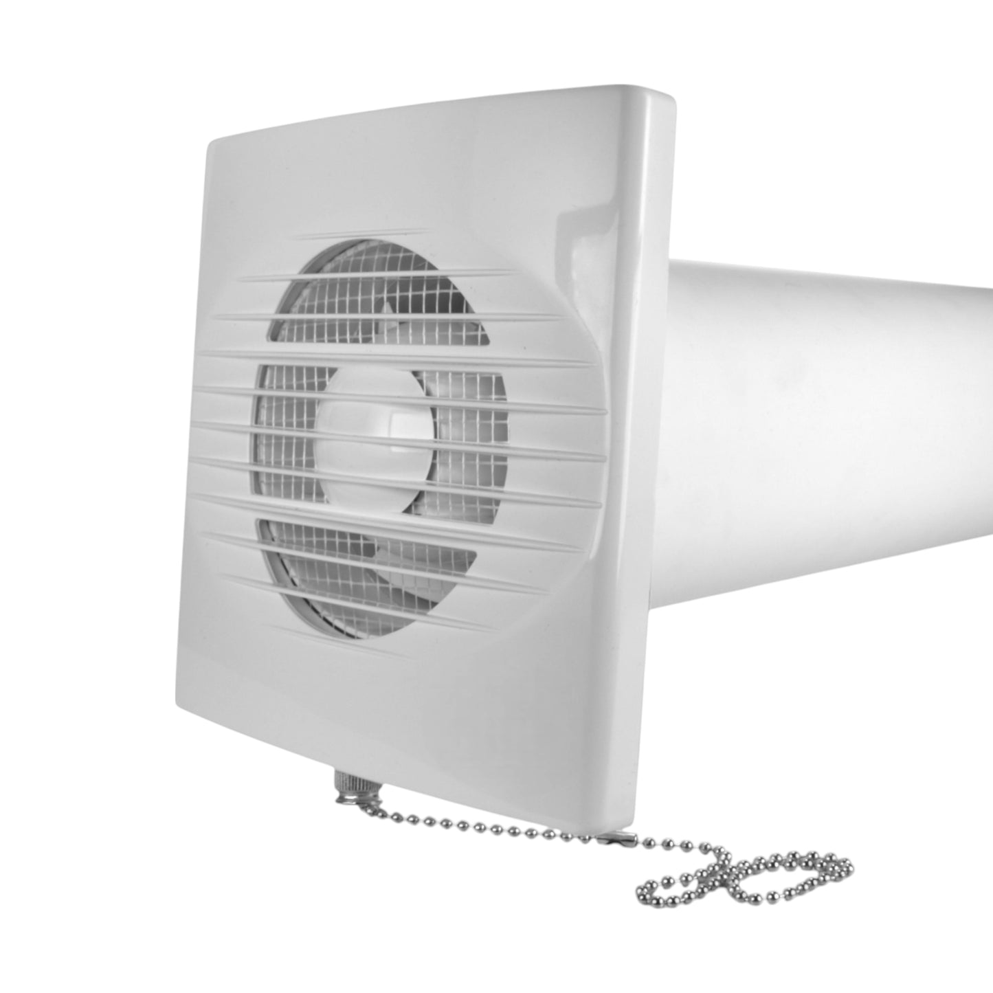 Through Wall Ventilation Kit RICO Pull-Cord Switch Fan with Brown External Vent