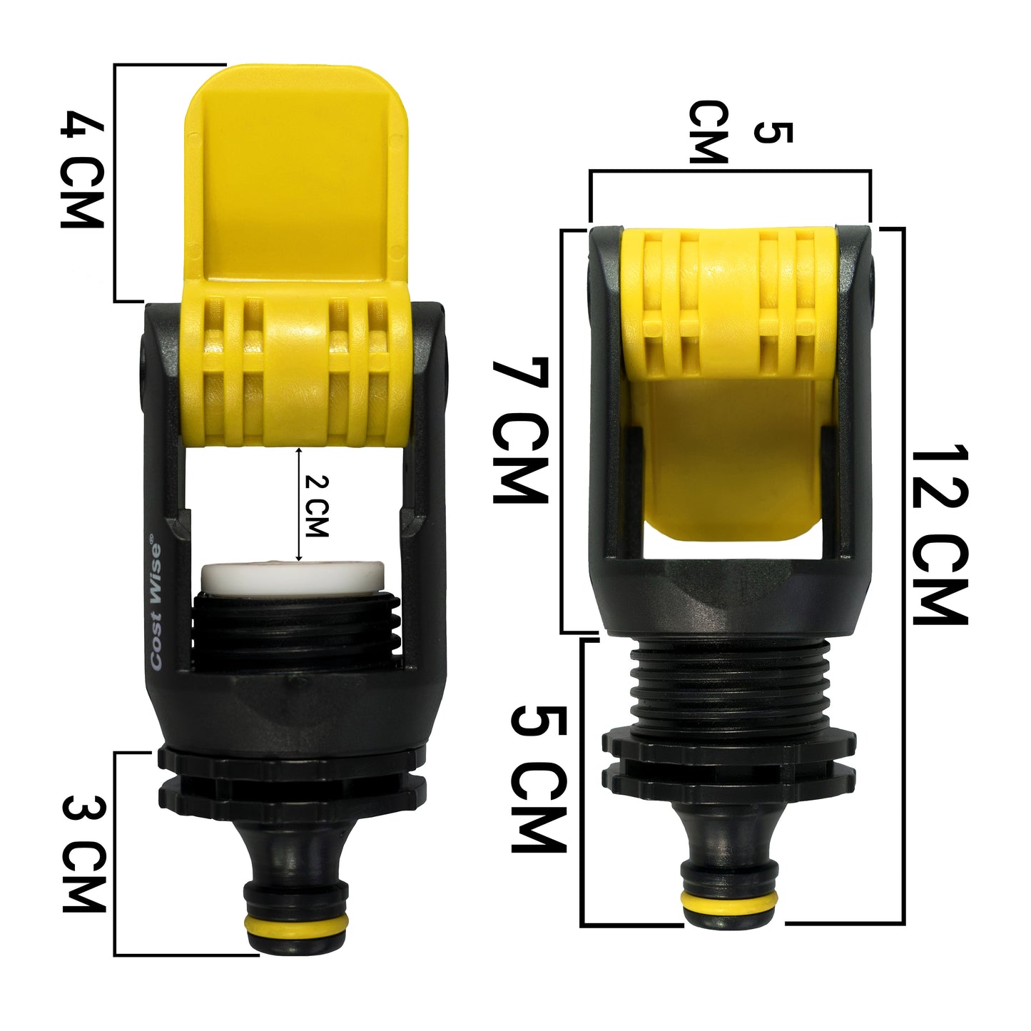 G/TAPCONKITCHEN001YELLOW - KITCHEN TAP ADAPTER YELLOW