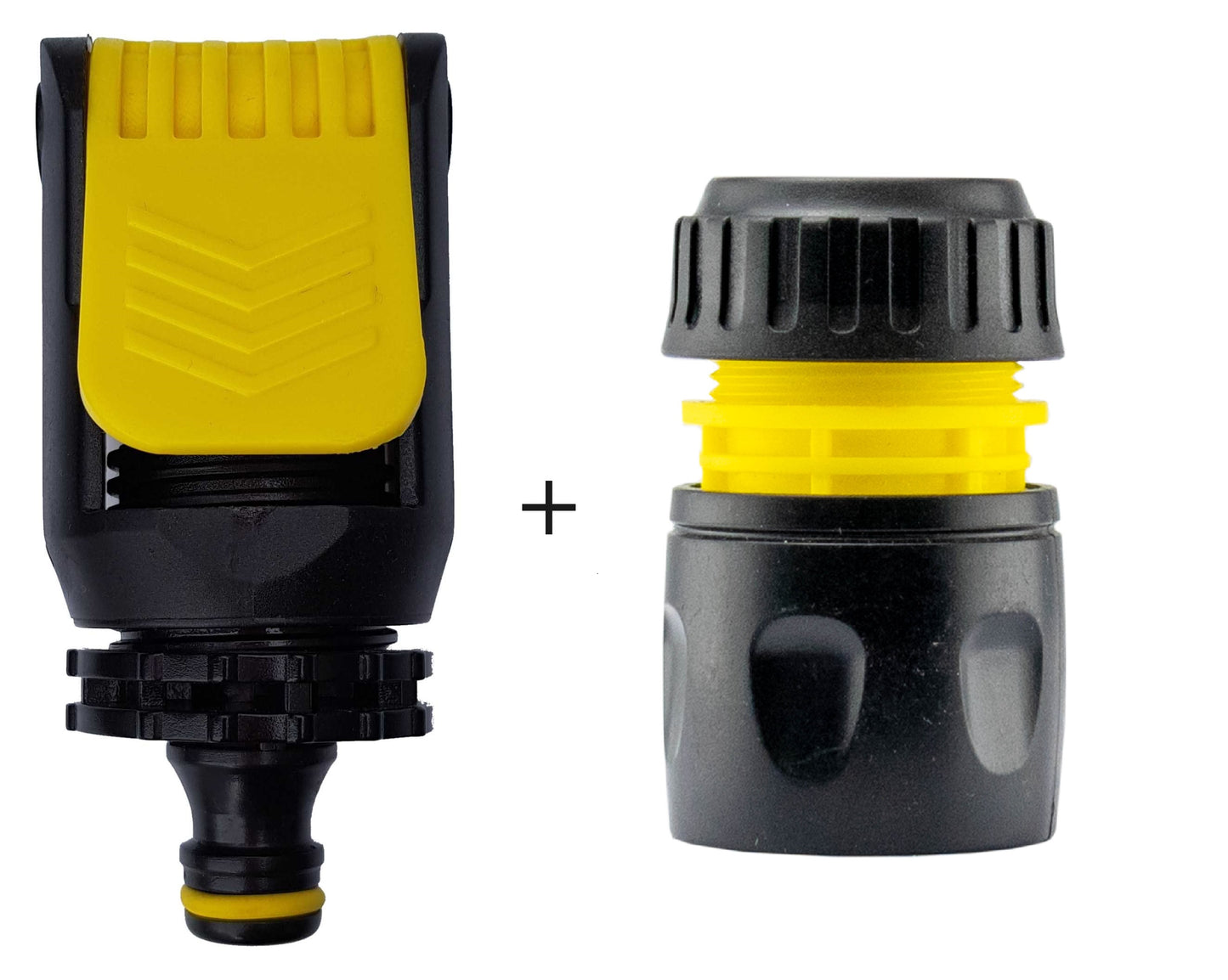 X0023I9XZX X 50, "Female Hose Connector, 1/2"" or 5/8"" Hose, Yellow – 1 unit Kitchen Tap Adaptor ""Non Branded"" Yellow – 1 unit"