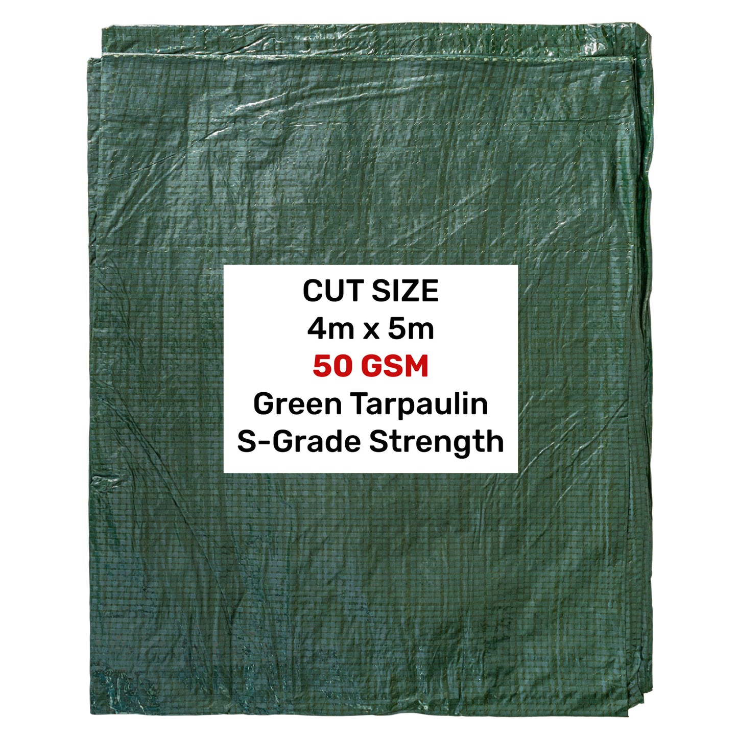 Green S-Grade Tarpaulin 4m x 5m