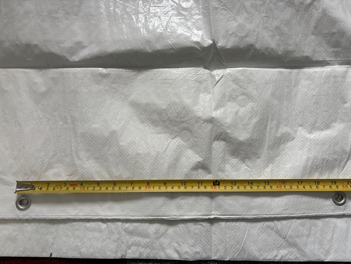 White M-Grade Tarpaulin 3m x 5m