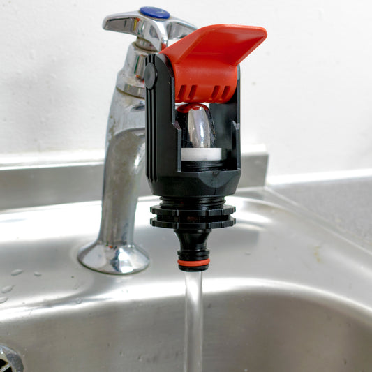 Kitchen Tap Adaptor "Non Branded" Red
