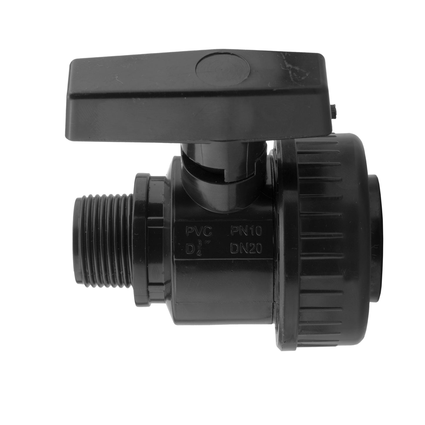 Wall Flange Kit 25mm MDPE + Large Plastic Valve & 20mm MDPE Straight