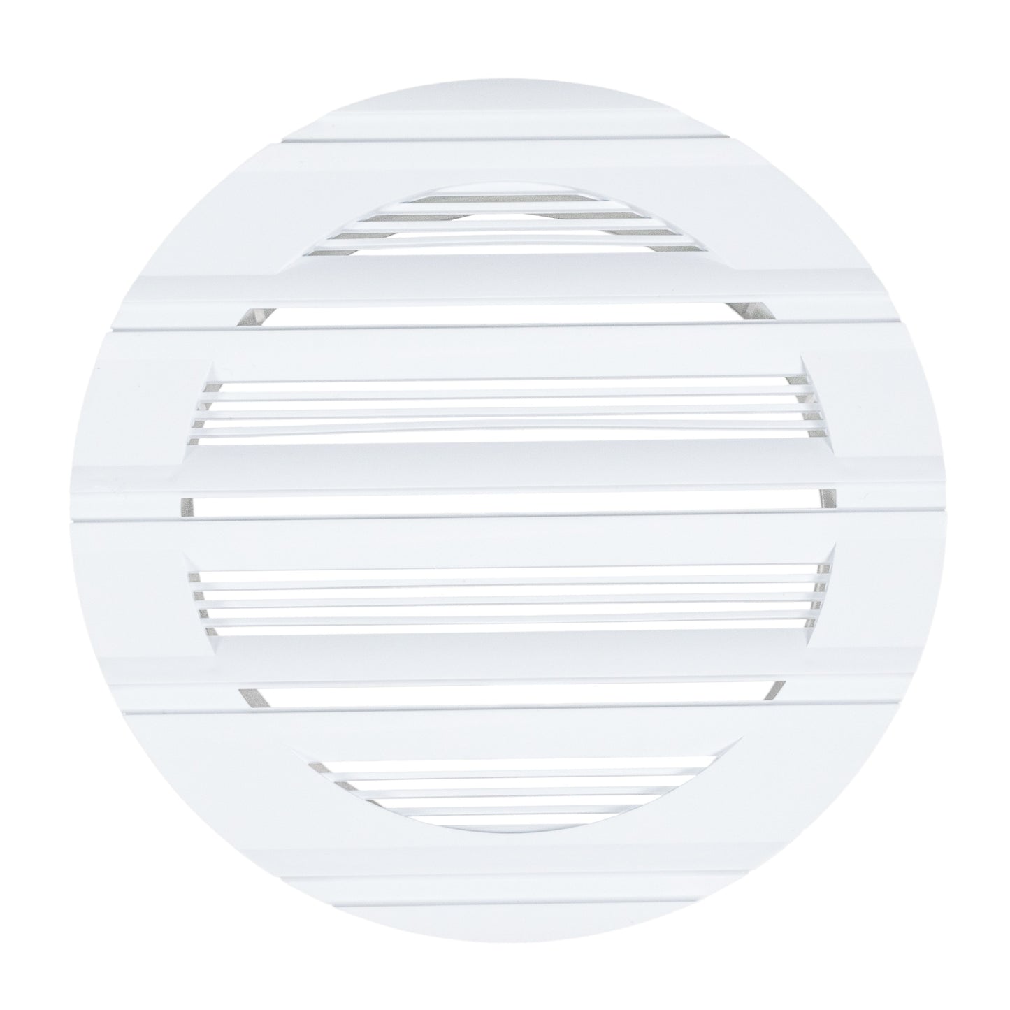 Louvre Vent Round Bella 100mm White