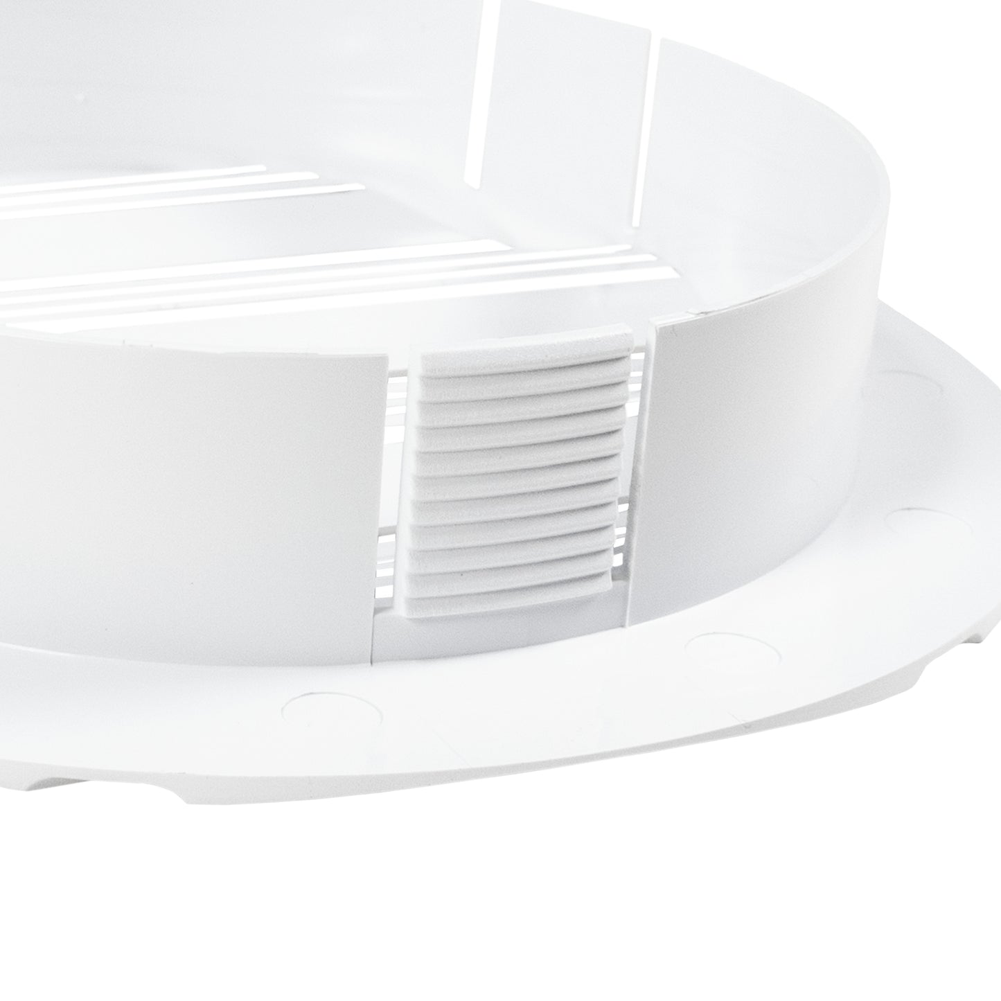 Louvre Vent Round Bella 100mm White